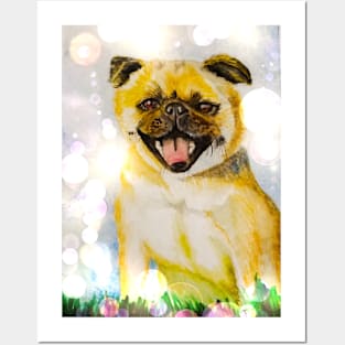 Pug Posters and Art